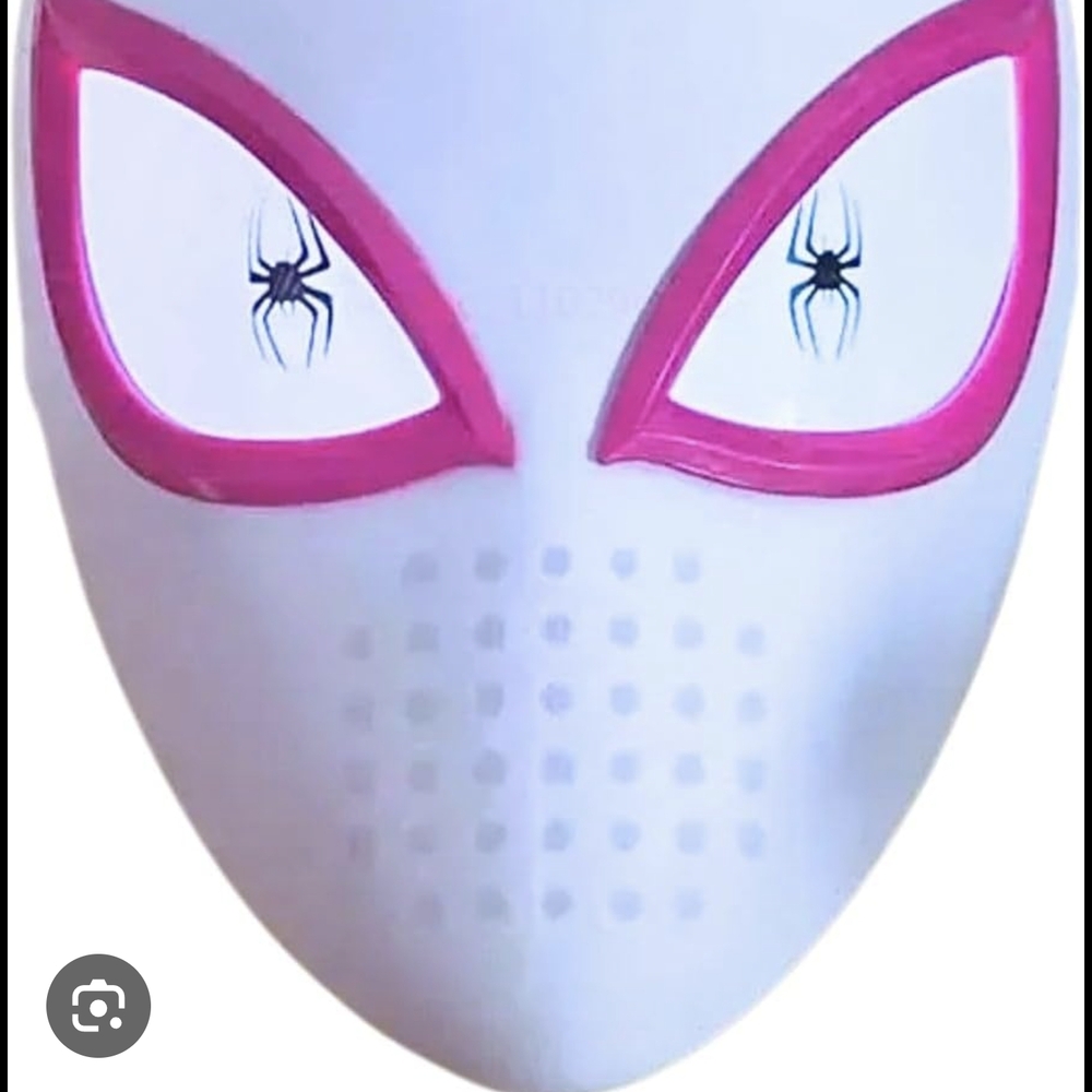 Marvel Kids White and Pink Spider-Gwen Mask Costume Accessory